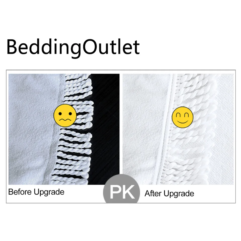 Круглое пляжное полотенце BeddingOutlet для детей с кисточками одеяло банное из