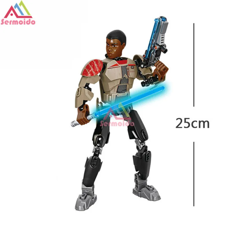 Фиолетовый Sermoido Star Wars Rogue One игрушки Jango Phasma Jyn Erso K-2SO Дарт Вейдер общий гривус фигурка игрушка строительные блоки игрушки - Цвет: Фиолетовый