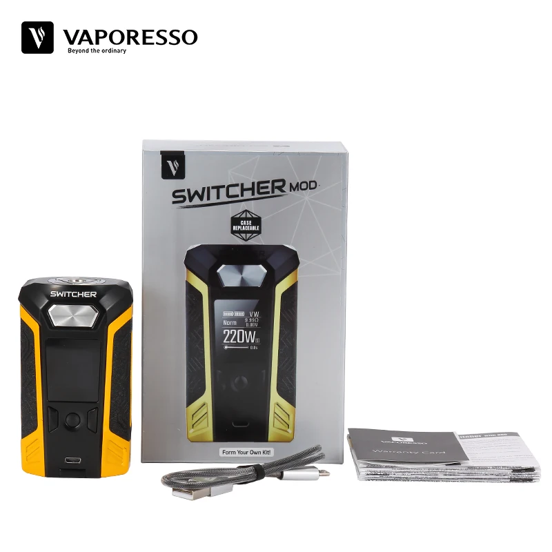 Новое поступление Vaporesso трансформатор Switcher Mod 220 Вт Vape поле 510 нитки Совместимость