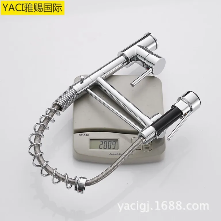 Vidric экспорт высокое давление насосная большая пружинная двойная розетка кухонная раковина кран горячей и холодной воды