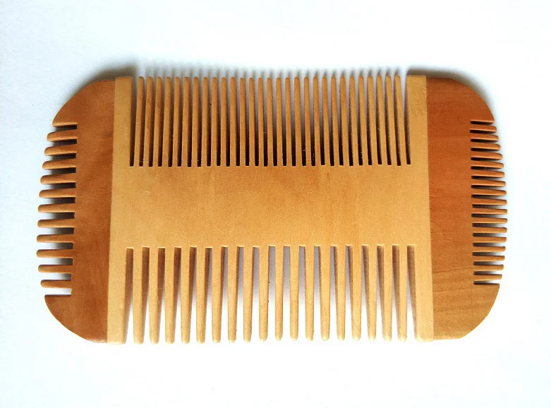 Натуральная деревянная расческа для бороды щетка бритья Мужская Мини карманная