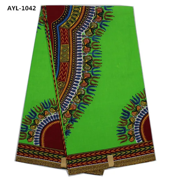 2016 последние dashiki материал 100% хлопок реального ткань воска 6 ярдов за лот AYL-1042 |