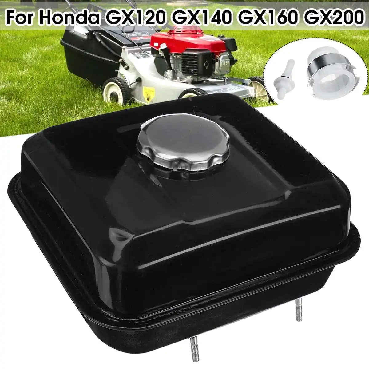 Газонокосилка для двигателя бензиновый бак с фильтром крышки Honda GX120 GX140 GX160