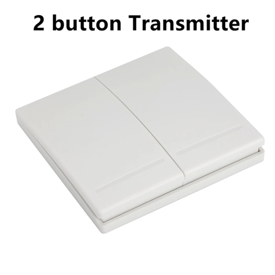 2 Button Controller 433 МГц 220V 2 канала Беспроводной дистанционного Управление переключатели приемник переключателя& 2 каналов пульт управления Управление s стены Панель RF передатчик - Цвет: 2 Button Controller