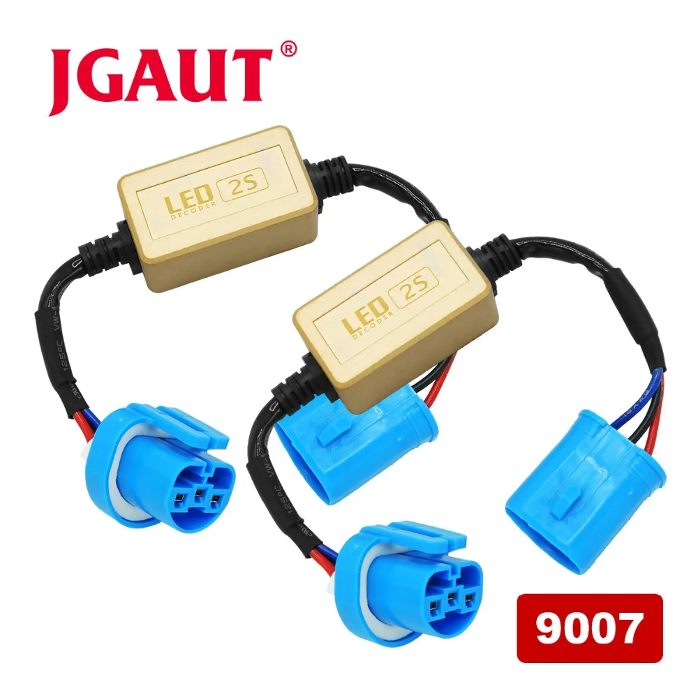 JGAUT H1 H4 H7 H8 H9 H11 HB3 9005 HB4 9006 светодиодный фары Противотуманные фары DRL led нагрузочный резистор Canbus Error Free проводной компенсатор, декодер