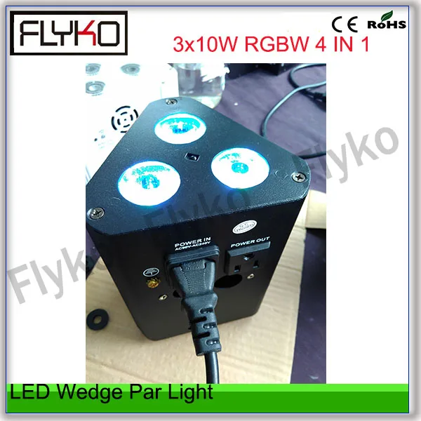 RGBW 4в1 стирка световой эффект 3*10 Вт Высокая яркость ИК контроль led Клин par свет|par
