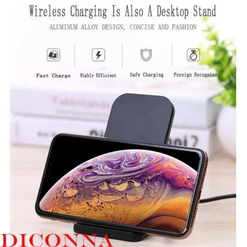 Qi Беспроводное зарядное устройство 10 Вт Быстрая зарядка держатель док станция