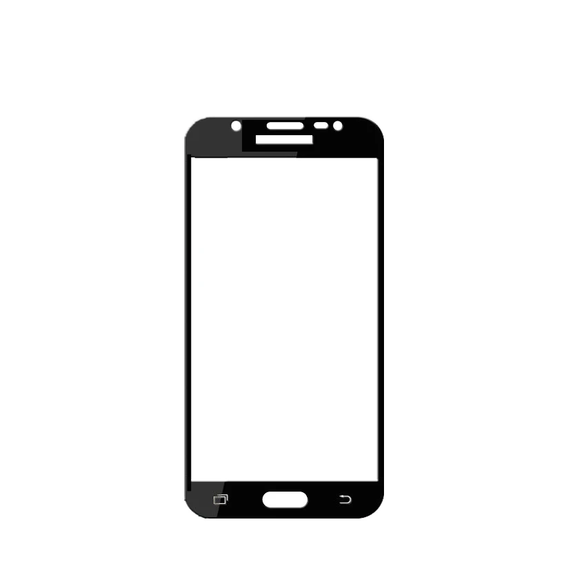 Черный 2 шт закаленное стекло для samsung Galaxy J7 j730 полное покрытие 0,26 мм экран защитное закаленное стекло для samsung J7 стекло - Цвет: Черный