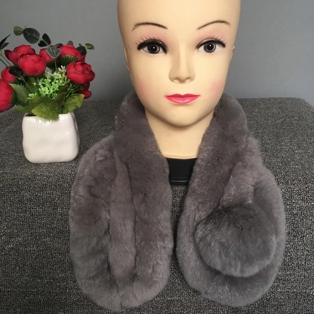 Прямая продажа с фабрики распродажа Женские из натурального меха кролика шарф в