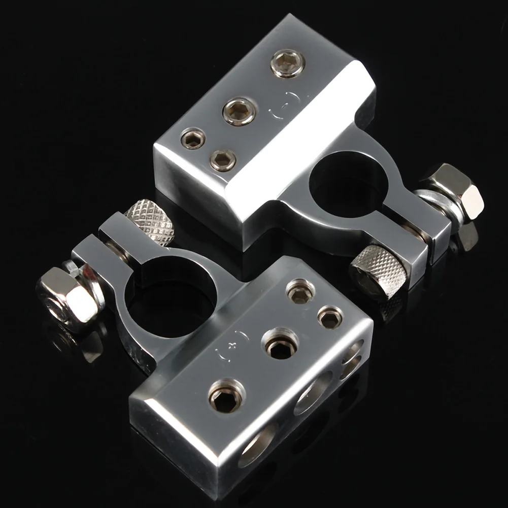 Комплект из 2 предметов, 2/4/8 AWG Gauge автомобиля Батарея терминал положительный/отрицательный автомобиля Батарея разъем крышки аккумулятора разъема