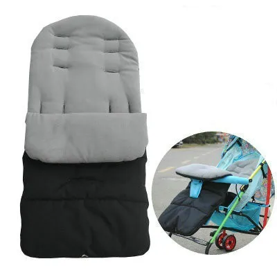 gray Multi-function универсальная детская коляска чехол для ног коляска Органайзер аксессуары для детской коляски спальный мешок мягкий ветрозащитный водостойкий - Цвет: gray