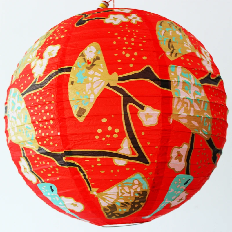 40 см 1" Китайское круглое бумажный фонарь lampion babyshower День рождения Свадьба юбилей спальня украшения дома аксессуары - Цвет: N