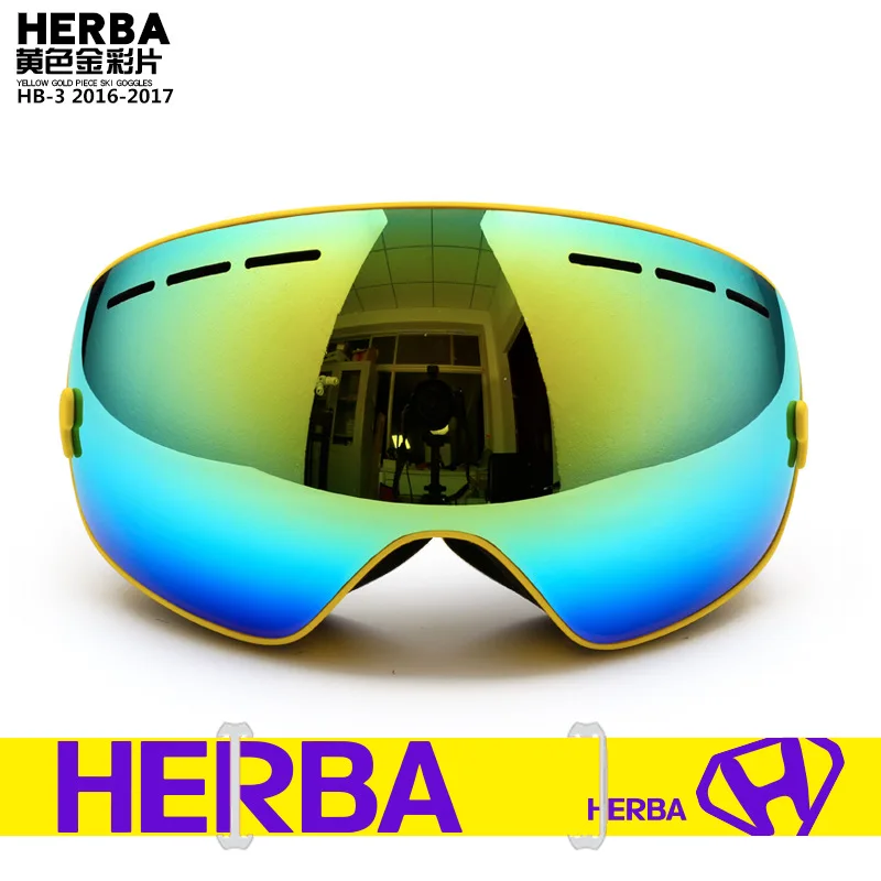 Очки для катания на лыжах и сноуборде мужчин женщин большие сферические