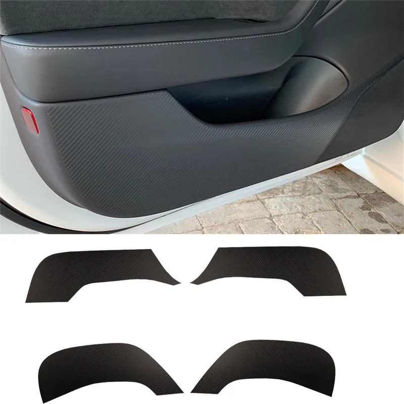 4 шт./компл. наклейка на покрытие из углеродного волокна анти износ грязный коврик