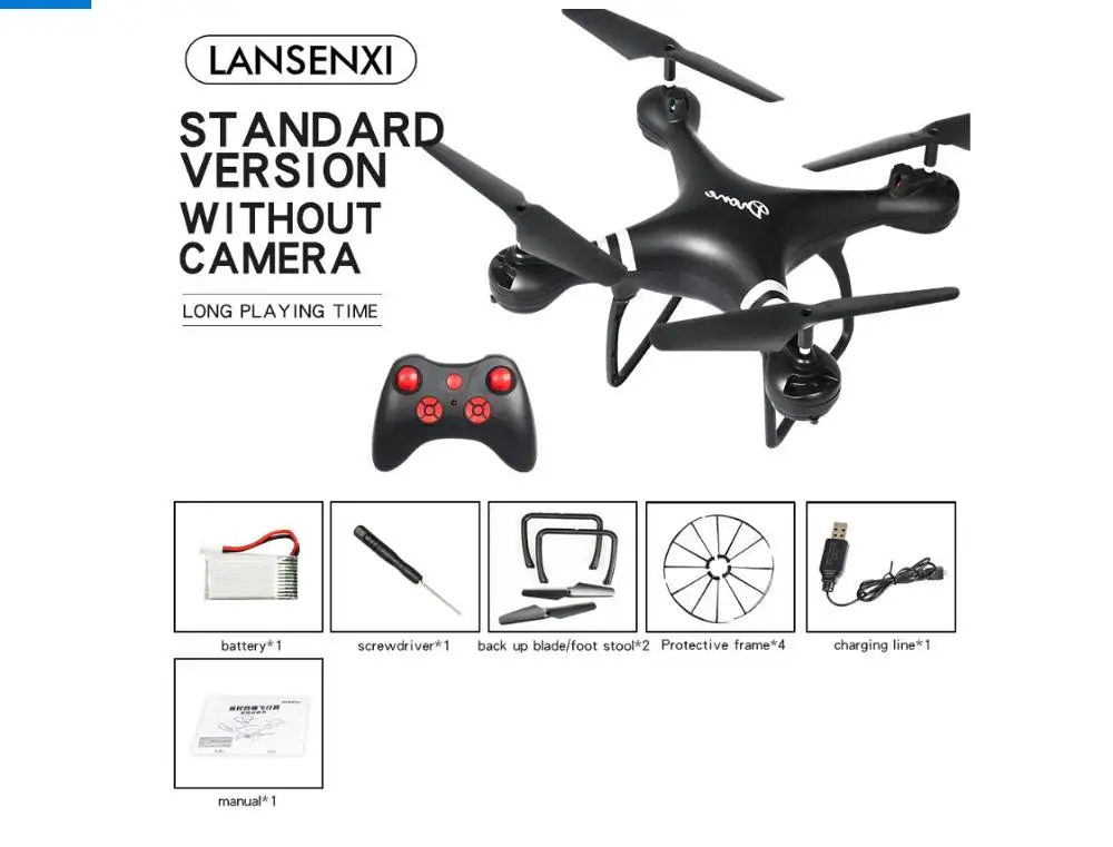 Without Camera Black Радиоуправляемый вертолет Дрон с камерой HD wifi FPV селфи Дрон Профессиональный складной Квадрокоптер VS DJI phantom 4 Радиоуправляемый Дрон - Цвет: Without Camera Black