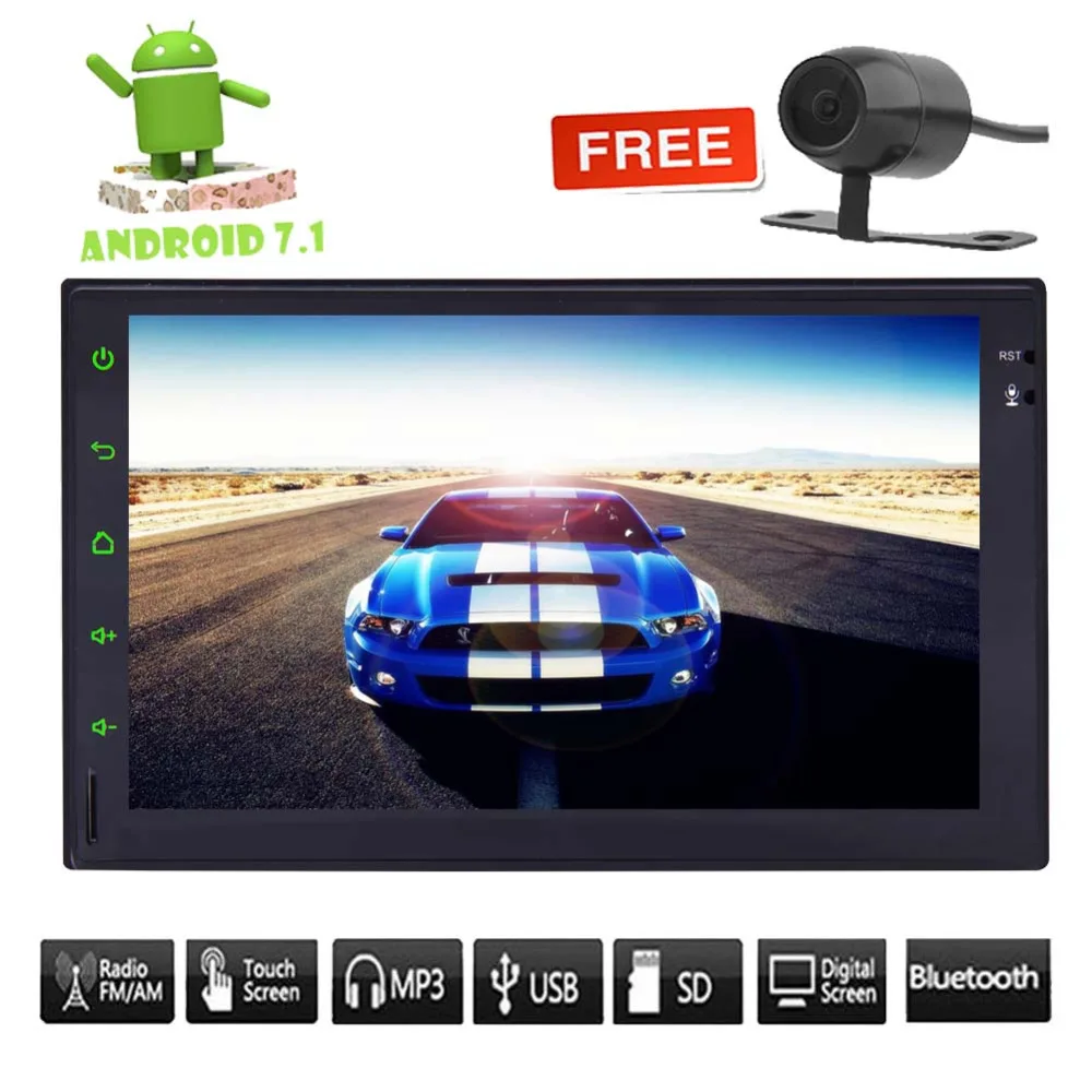 Eincar ANDROID 7 1 WI FI QUAD Core двойной 2din Car 1080 P видео плеер стерео RDS радио gps навигации сзади