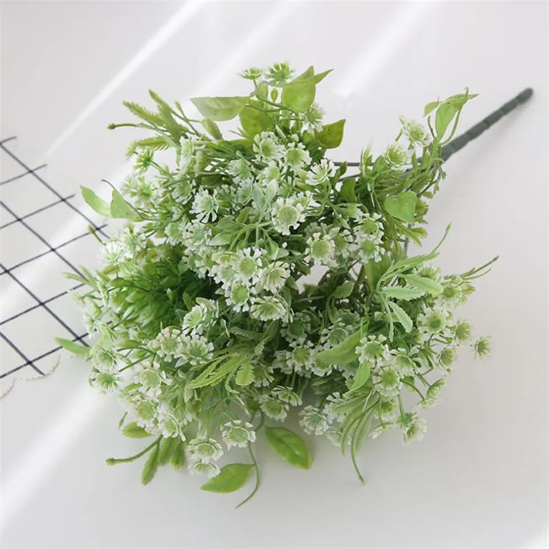 Искусственные кусочки Babysbreath (10 стеблей/штука) пластиковые Гипсофилы для свадьбы