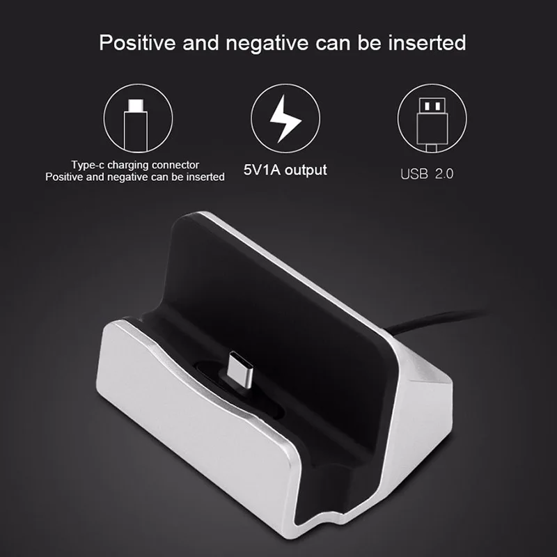 Настольный Держатель зарядного устройства для Xiaomi Redmi Note 7 huawei samsung type-C Micro USB быстрая Синхронизация данных телефон зарядная док-станция