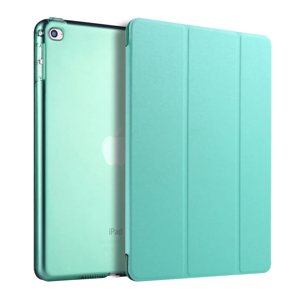 Чехол для iPad Air 2 модель выпуска, pu кожа ультра тонкий+ полупрозрачный жесткий чехол для iPad Air2
