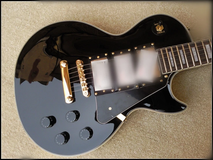 Details about EMS ship Classic three pickup Black Beauty Electric Guitar With Case | Спорт и развлечения