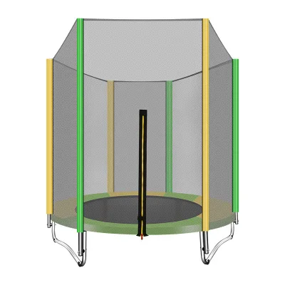 1,5 м круглый мини-батут для детей и взрослых подкладка-сетка Rebounder наружные Упражнения домашние игрушки прыгающая кровать Максимальная нагрузка 200 кг PP, сплав