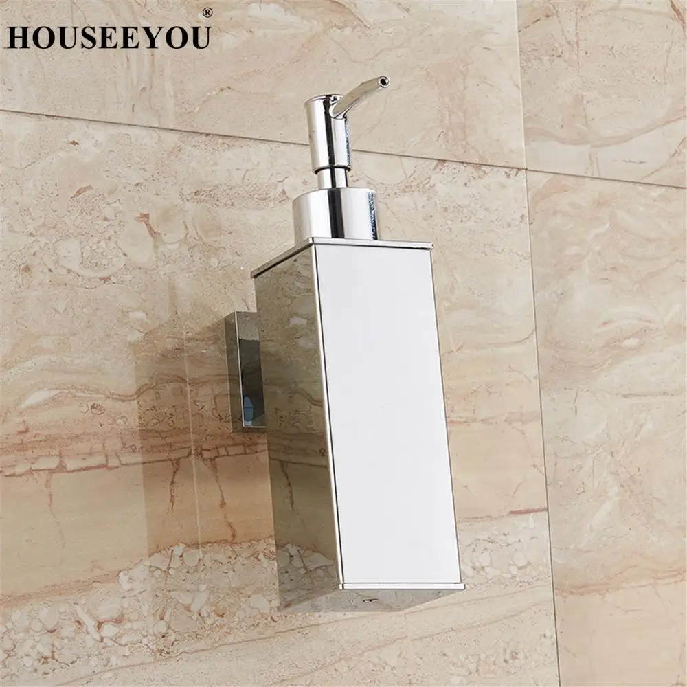 Настенный диспенсер для жидкого мыла с золотым покрытием из нержавеющей стали