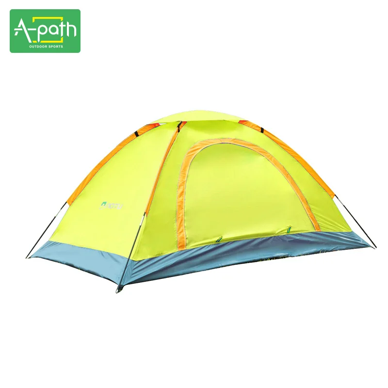 1-2 человека многоцветный открытый туристическая палатка Кемпинг двойная дверь