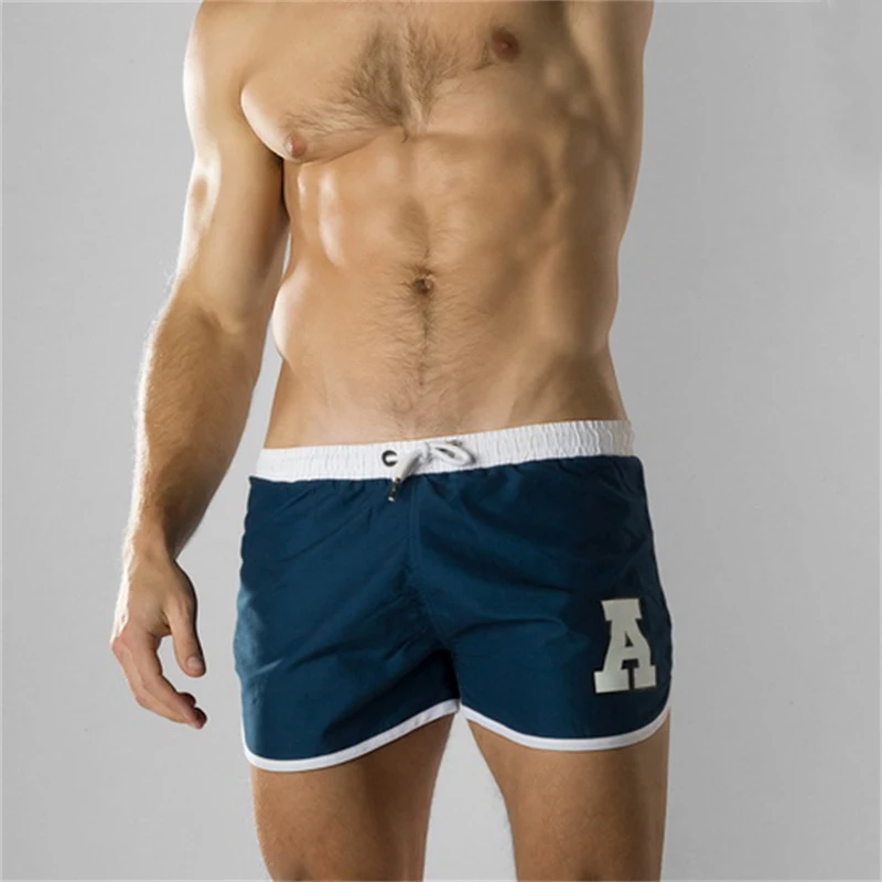 Купальники Для мужчин s Пляжные шорты пикантные Masculina Для мужчин Женский пуш-ап пляжный купальный мужской костюм летние для серфинга шорты с карманами и надписью