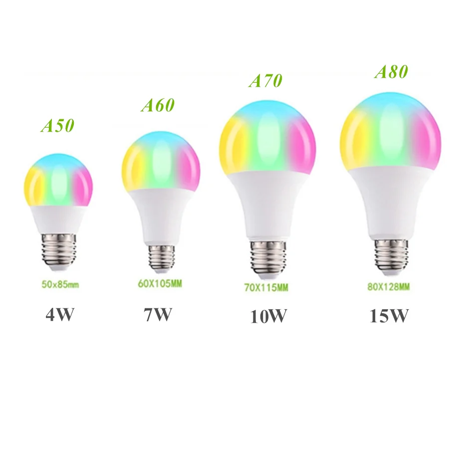 Светодиодный светильник B22 RGB E27 RGBWW/RGBW 110 В/220 В сменный светодиодный 4/7/10/15 Вт с