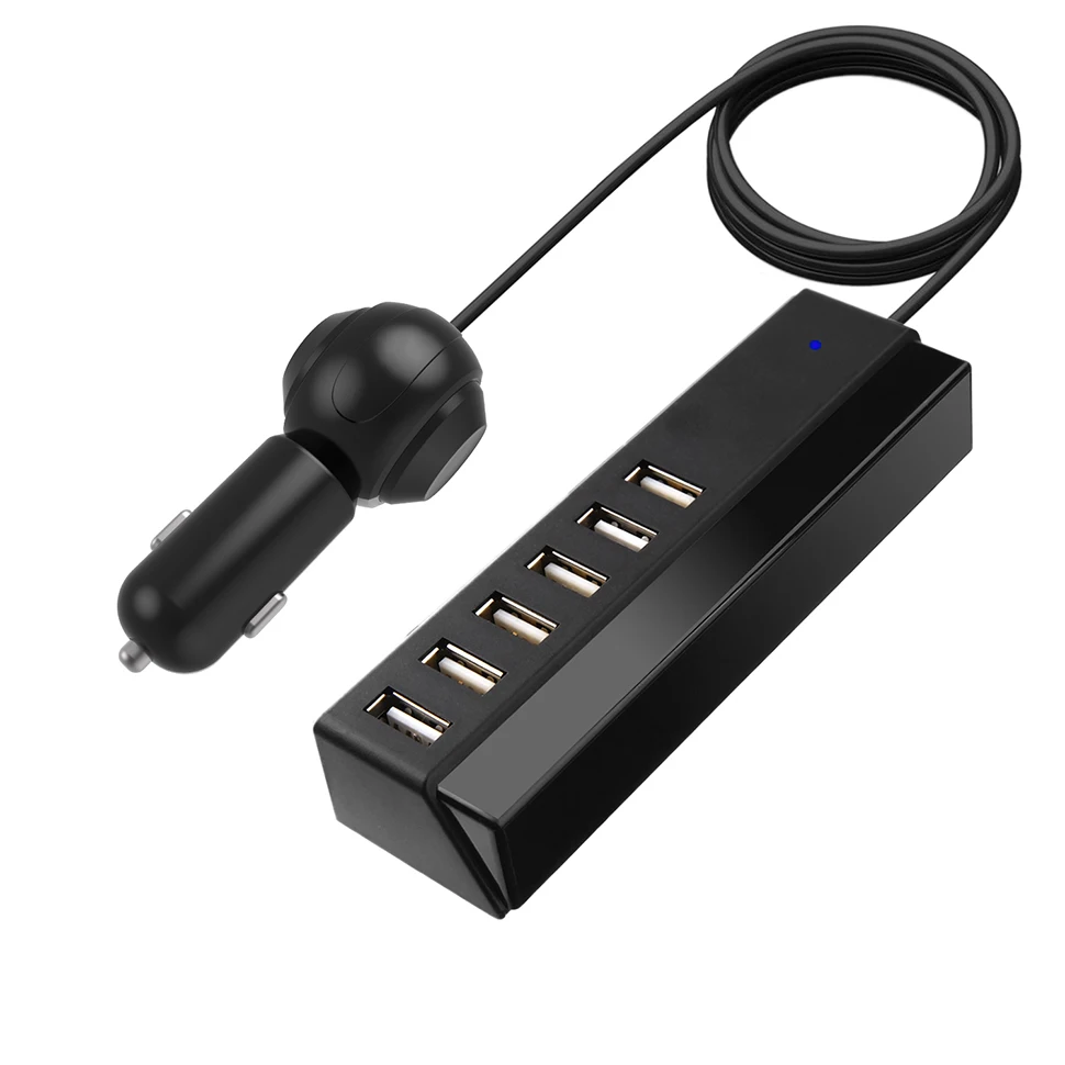 Автомобильное зарядное устройство Vogek USB 6 портов Мобильный телефон адаптер