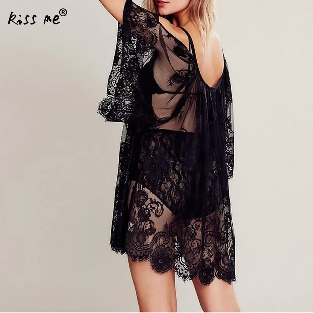 Кружевное женское платье с открытыми плечами белая Пляжная накидка Женская