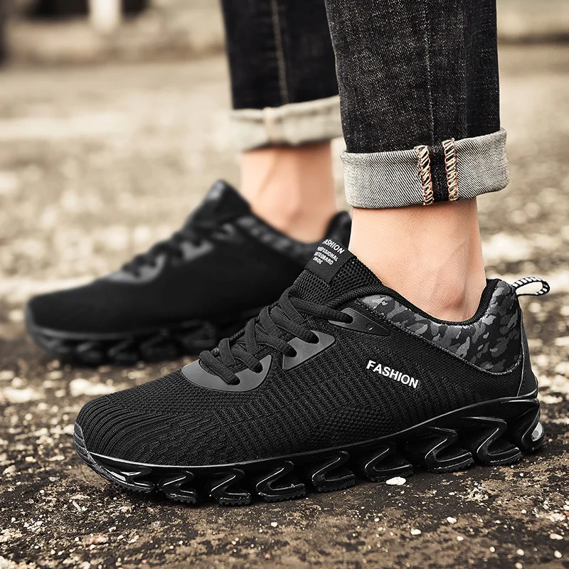 Мужская повседневная обувь дышащая мужская модная из сетчатого материала для