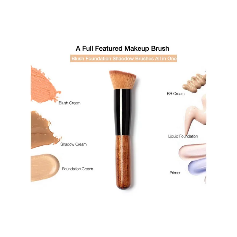 Деревянный тональный крем 1 шт. кисть для пудры румян консилер кисти макияжа лица