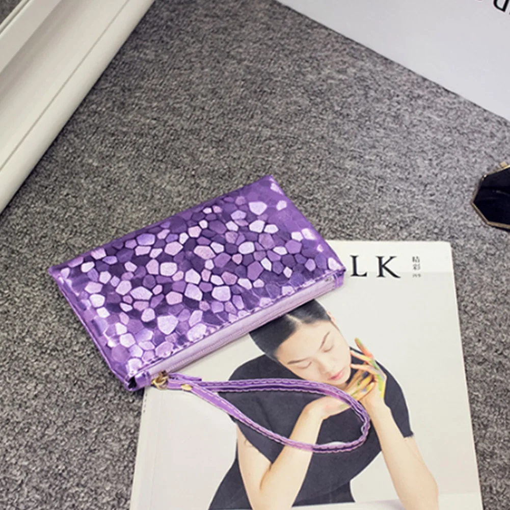 Женская Макияж сумка новый лазерный небольшой площади женская обувь на застежке