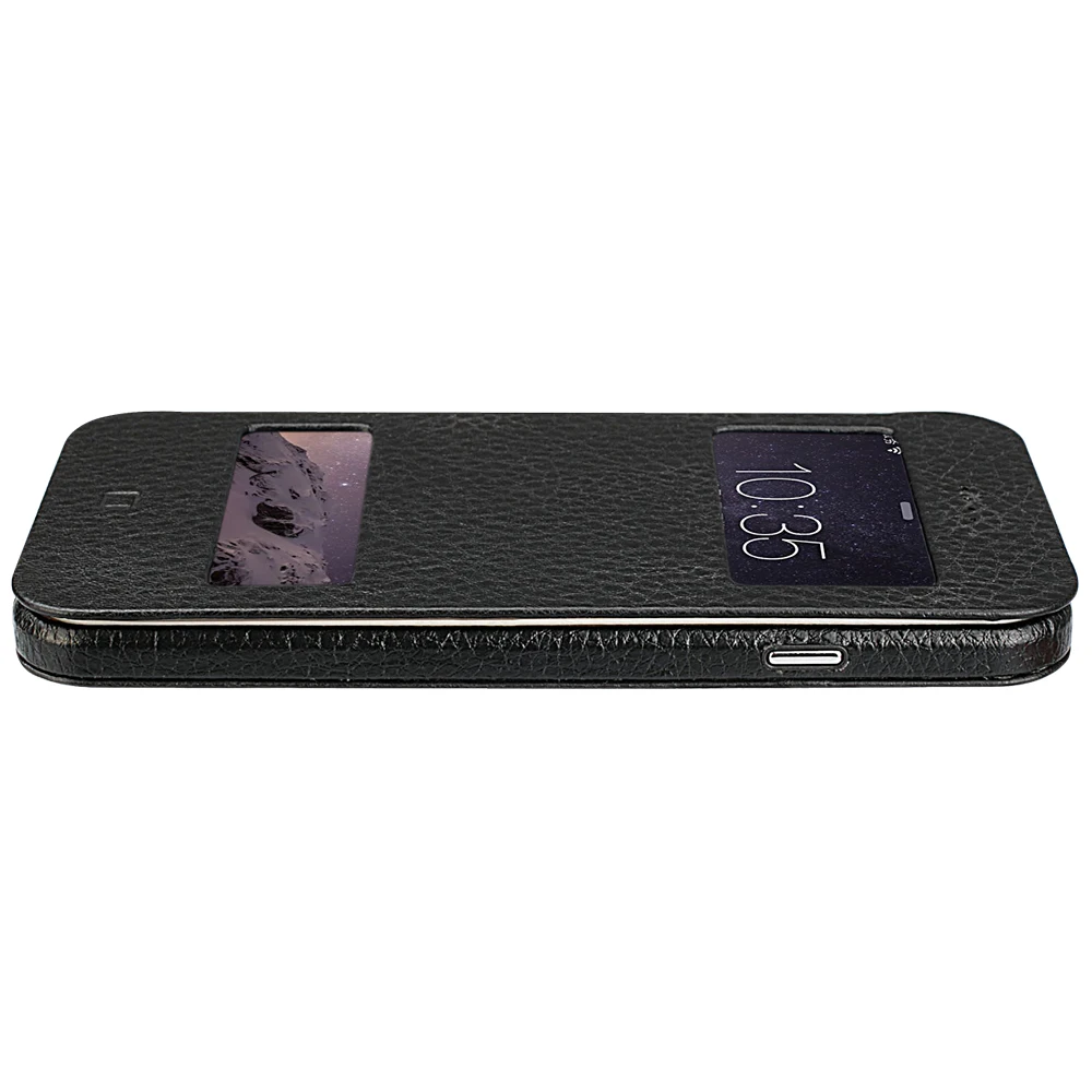 Jisoncase Smart Flip Case for iPhone 6 6s 4.7&quot Cover Phone Genuine Leather Back Plus 5.5 Funda |