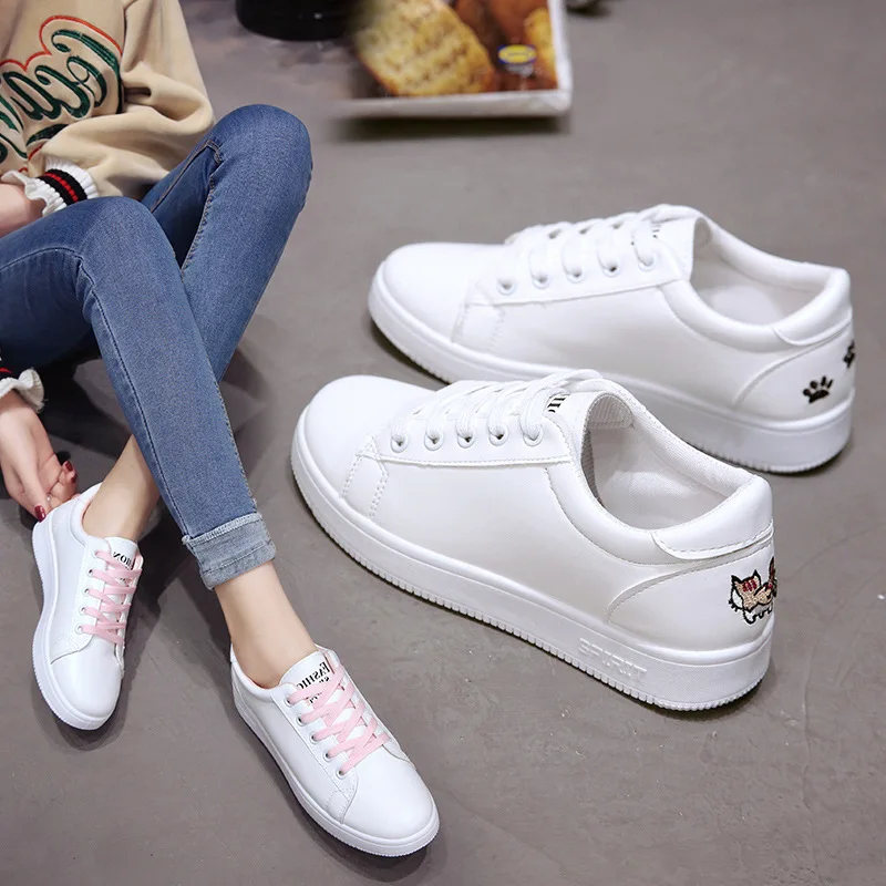 Женские кроссовки с вулканизированной подошвой Mexemina Белые Повседневные из