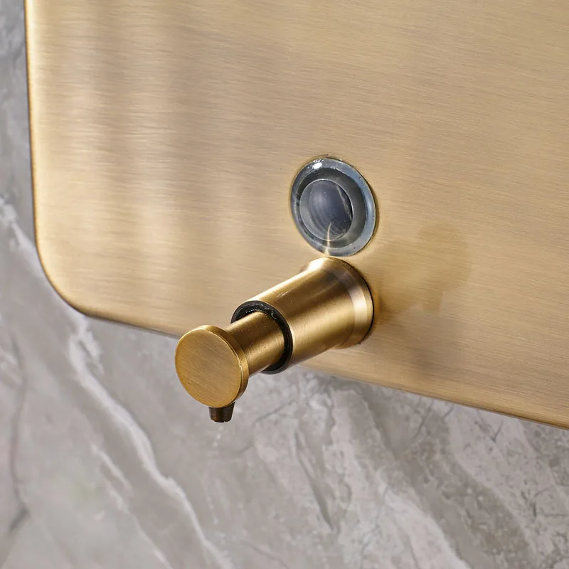 Бесплатная доставка античный латунный диспенсер для жидкого шампуня одиночная