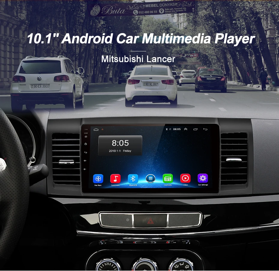 Junsun 2G+ 3 2G Android 8,1 4G Автомобильный Радио мультимедийный плеер для Mitsubishi Lancer 2007-2012 навигация gps 10,1 ''Авто 2 din без dvd