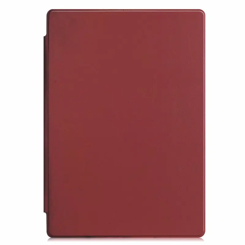 Новейшая подставка PU кожаный чехол для microsoft Surface pro 4 5 6 12,3 дюймов, защитный чехол для Surface pro 6 - Цвет: Red wine
