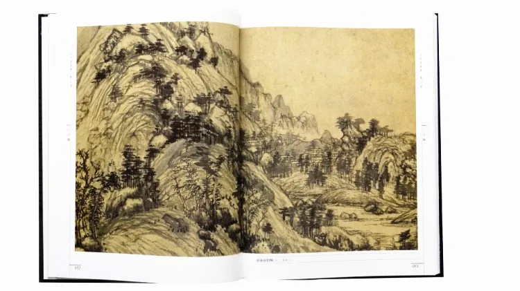 Китайский известный художник известные картины пейзаж живопись Huang Wu Zhen Ni Zan Wang