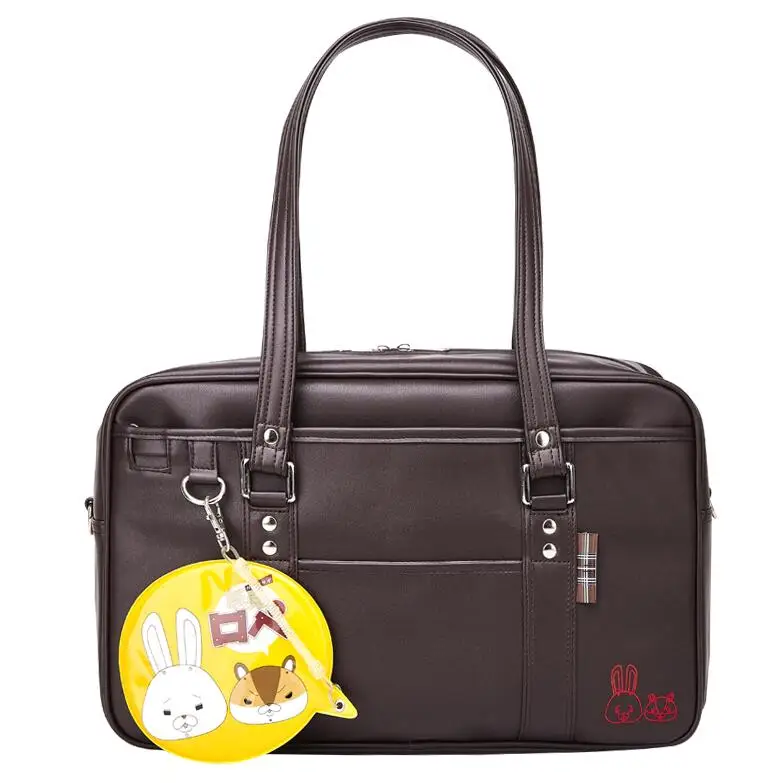 Японская Бумага кролик косплей JK Униформа сумка сумки на плечо PU черная