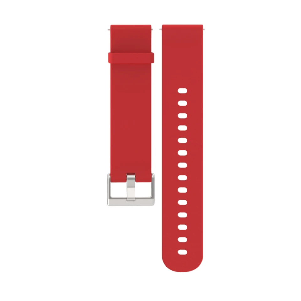 red Mijobs 20 мм силиконовый ремешок для Xiaomi Huami Amazfit Bip BIT Смарт-часы аксессуары спортивный браслет Correa браслет - Цвет: red