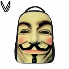 Рюкзак детский VEEVANV, с принтом в виде противогаза, для подростков, 2019