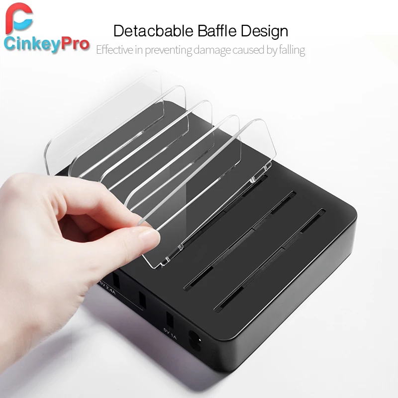 CinkeyPro 6 зарядное usb устройство для планшета и мобильного телефона Зарядное 5 V/10A с