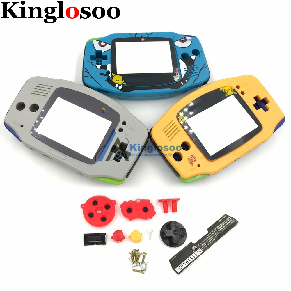 Полный комплект Корпус чехол для игры мальчик Advance Игровая приставка GBA