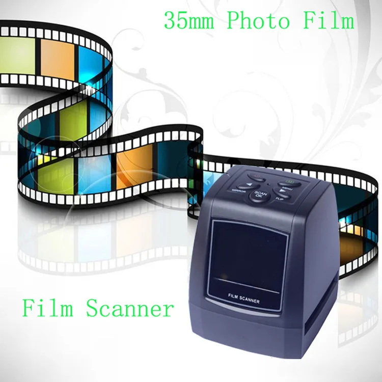 5MP 10MP 35mm Portable SD Card Film Scan Photo Scanners Negative Film Slide Viewer Scanner USB MSDC Film Monochrome Slide FC718