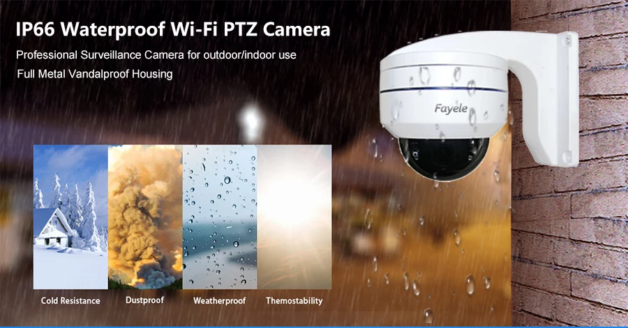 Беспроводная ip-камера 1080 P, скоростная купольная 2МП, wifi, PTZ камера с 5-кратным зумом, 2,7~ 13,5 мм объектив, IP66, антивандальный ИК, 30 м, P2P, Мобильная камера, слот для SD