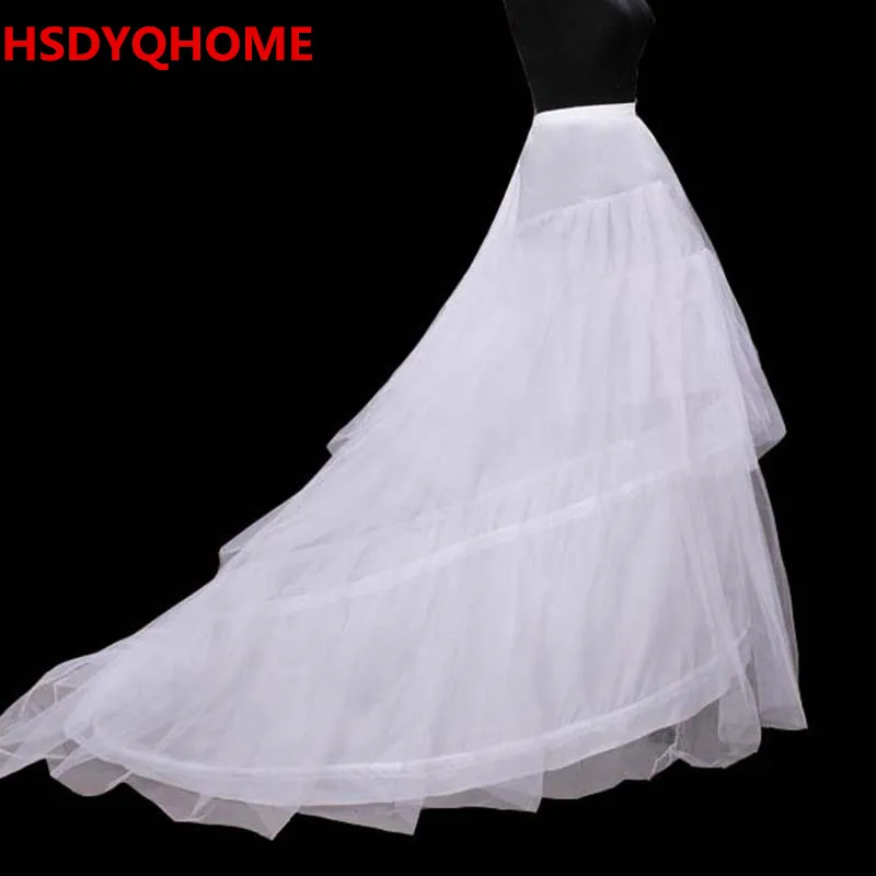 В наличии бесплатная доставка белые 3 кольца Нижняя юбка свадебные платья