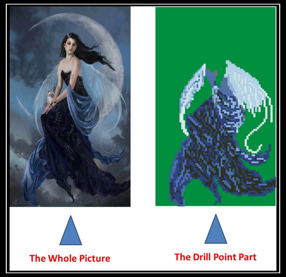 5d diy diamond painting angel partial picture rhinestones diamant cross stitch | Дом и сад