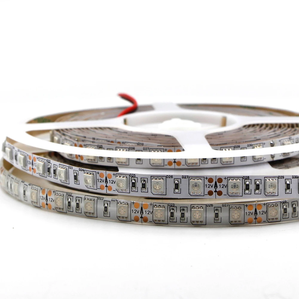 5 м 600нм настоящий Оранжевый Светодиодный фонарь 5050 SMD 60 светодиодный s/m светодиодный ленточный шнур для автомобильных фонарей DC 12 В для украшения дома хорошее качество